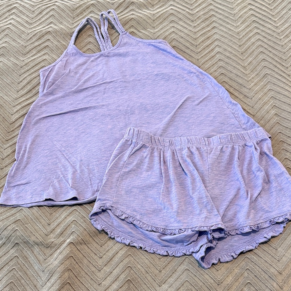 Xhilaration Purple Space Dye Pajama Set